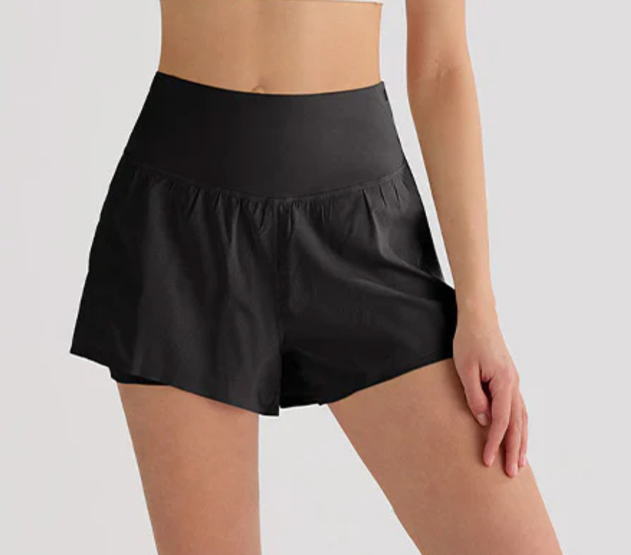 WOMEN'S HIGH WAIST SPORTS TENNIS SHORTS WITH POCKETS